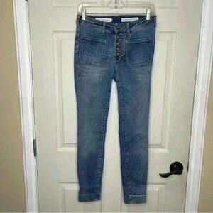 Pilcro and the Letter Press High-Rise Denim Leggings Sz 27